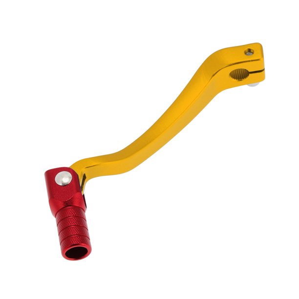 Palanca de cambio de motocicleta plegable para Kayo T6, palanca de aleación de aluminio, brazo de cambio dorado con cabeza roja