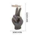 thumbnail image 3 of ShunRuiPi Finger Shape Victory Gesture Candle Funny Biye Scissors Hand Aromatherapy Candle, Bedroom Decor Men, Desk Decor Under, 3 of 4