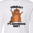 thumbnail image 4 of Inktastic Finally it's Groundhog Day Long Sleeve Youth T-Shirt, 4 of 5