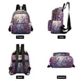 thumbnail image 2 of Bird Flowers Floral Purple Travel Laptop Backpack Casual Daypack Lightweight Bookbag Compartment for Business, 2 of 7