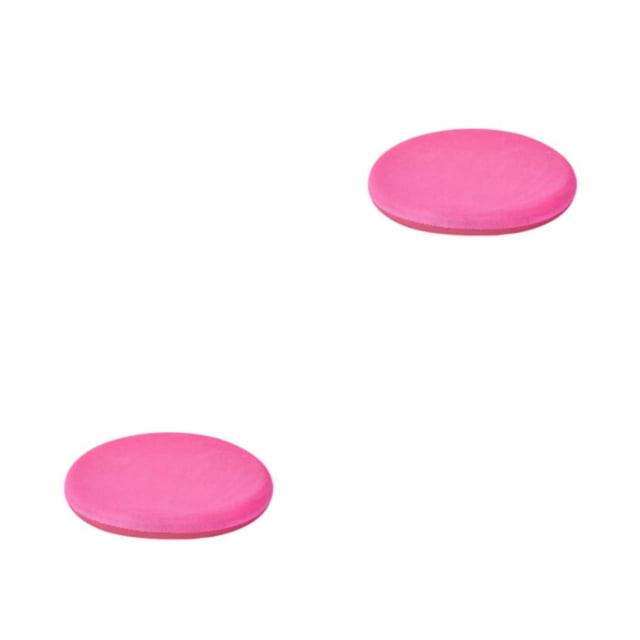 Bewildely Cojín de asiento de poliéster, reemplazo portátil, Color sólido, relajante, para el hogar, sillón, sofá, alfombrilla para Rosa roja 2Conjunto