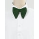 thumbnail image 2 of INSPIRAR CHIC Corbatas de moño de terciopelo unisex preatadas formales de color sólido, cuello verde profundo, 2 of 5