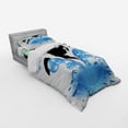 thumbnail image 2 of Ambesonne Funny Bedding Set 3 Pcs, Whale with Sunglasses, Twin, Black Blue, 2 of 2