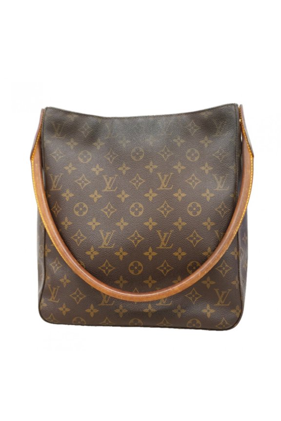 Pre-Owned Louis Vuitton Monogram Looping GM Shoulder Bag M51145 Brown Women's