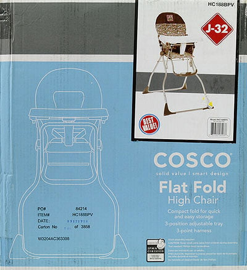 Cosco Kids Flat Fold High Chair, Bird on a Wire