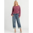 thumbnail image 5 of Jessica Simpson Women's and Women's Plus Zinnia Boyfriend Jeans, 25" Inseam, Sizes 2-24, 5 of 6