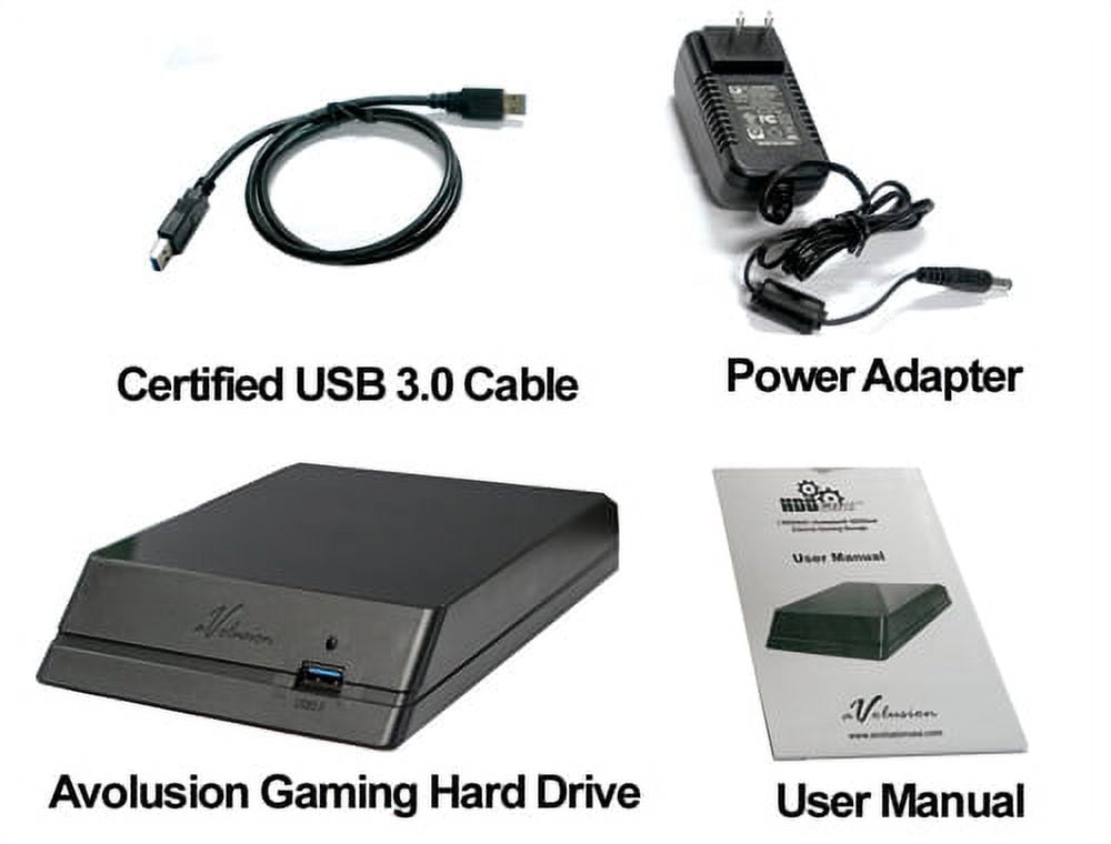 Avolusion HDDGear 1TB USB 3.0 External Gaming Hard Drive (for XBOX ONE, XBOX ONE S, XBOX ONE X) - 2 Year Warranty