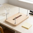 thumbnail image 4 of SEWACC Manual Wood Bookbinding Press Tool for Crafting and Restoration with Sturdy Screw Clamp in Beige, 4 of 6