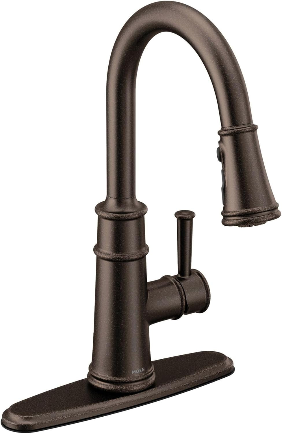 Moen 7260ORB Belfield One-Handle Pulldown Kitchen Faucet Featuring Power Boost and Reflex, Oil Rubbed Bronze