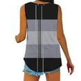 thumbnail image 5 of Generic Women V Neck Tank Tops Summer Loose Casual Basic Fashion Printed Sleeveless Shirts, 5 of 5