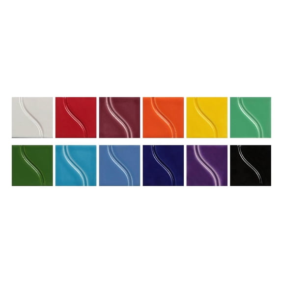 Gloss Glazes for School and Arts and Use, Assorted Colors, 4 Ounce Jars, Set of 12 Assorted ****