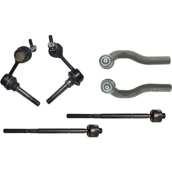 Front Tie Rod and Sway Bar Link Kit - Compatible with 2002 - 2010 SC430 Base 2003 2004 2005 2006 2007 2008 2009