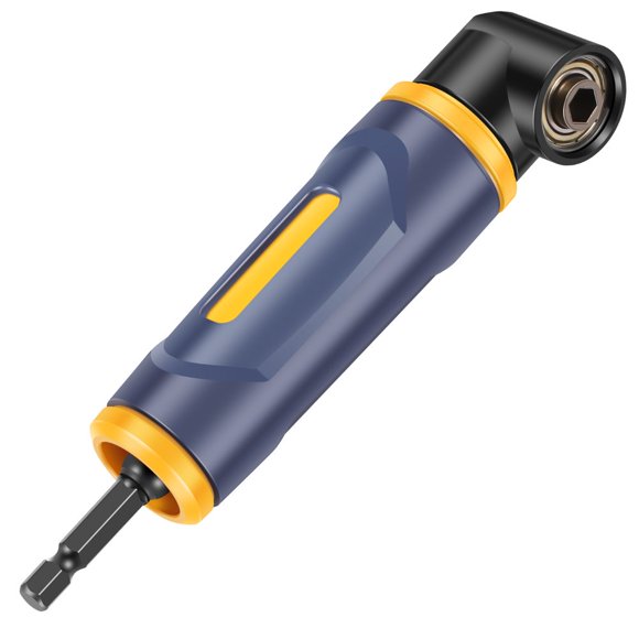 EIMELI 90 Degree Right Angle Drill for Most Hex Shank Bit Electric Screwdriver Corner Drill Zinc Alloy for Precision Work Home Repair Corner Screwing