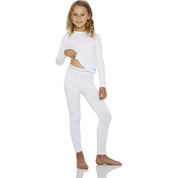 Rocky Thermal Underwear for Girls Fleece Lined Thermals Kids Base Layer