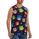 thumbnail image 2 of Fotbe Owls And Hearts Men's Camiseta sin Mangas Estampada para Hombres, Playera Casual para Gimnasio, Entrenamiento, Playa-3X-Large, 2 of 7