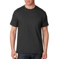 thumbnail image 3 of Hanes Beefy-T Men`s Pocket T-Shirt, L, Black, 3 of 8