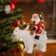 thumbnail image 5 of Bonita figurita de Papá Noel, adorno de estatua, escultura decorativa coleccionable, muñeco de Papá Noel para Navidad, vacaciones, sala de estar, mesa oso montando perfecl Figurilla, 5 of 8