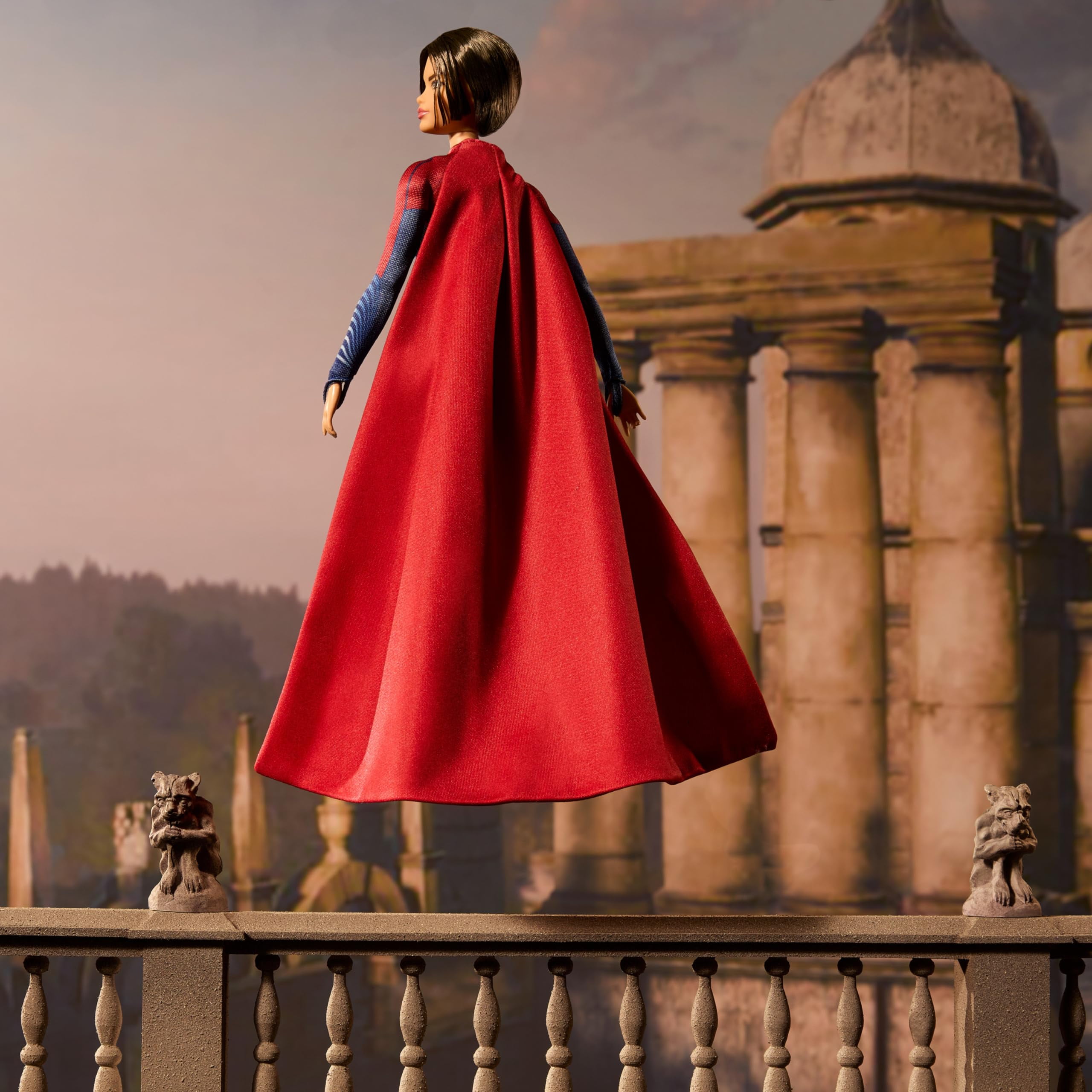 Barbie Supergirl Collectible Fashion Doll from The Flash Movie Wearing Red & Blue Suit with Cape, Doll Stand Included