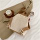thumbnail image 3 of Bolso de playa para mujer Mochila de paja tejida de gran capacidad Vacaciones junto al mar (Estilo 3), 3 of 7