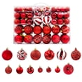 thumbnail image 1 of Adornos De Bolas De Navidad Bolas Colgantes De Plástico Pintadas Decoración De Árbol De Navidad Para Navidad Y Fiestas 100 Uds. Minnieouse HA040078-01, 1 of 6