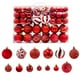thumbnail image 1 of Adornos De Bolas De Navidad Bolas Colgantes De Plástico Pintadas Decoración De Árbol De Navidad Para Navidad Y Fiestas 100 Uds. Minnieouse HA040078-01, 1 of 6