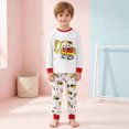 thumbnail image 2 of Boys Pajamas Fall Winter Boys Pajamas Set Long Sleeve Sleepwear White with Red Trim Yellow Digger Print Sleepwear 2 Piece Pajama Set for Big Boys 2-9 Years, 2 of 7