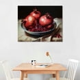 thumbnail image 2 of Nawypu Vintage Fruit Painting Moody Fruit Art Pomegranate Poster Farmhouse Still Life Wall Art Rustic Still Life Picture Still Life Fruit Painting Kitchen Fruit Pictures Dark Academia Wall Art, 2 of 4