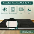 thumbnail image 4 of Slsy Sherpa Japanese Floor Mattress, Twin/Full/Queen Size Futon Mattress, 4'' Thicken 2 Sided Tatami Mat, Foldable Tatami Mat Portable Dormitory Sleeping Pad, Roll Up Floor Lounger Bed for Adult Child, 4 of 12