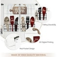 thumbnail image 4 of Rustic Country Farmhouse Kitchen Curtains Short Small Wooden Board Fork Spoon Rod Pocket Burgundy Black White Funny Quotes Bedroom Living Room Treatment Fabric 2 Panels 27.5Wx39H Inch, 4 of 5