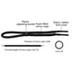 thumbnail image 4 of Greeniant Retenedor de gafas de natación de nailon de espuma, portátil, ajustable, Flexible, natación, pesca, playa, parque acuático, gafas Deportes acuáticos Negro, 4 of 6