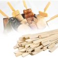 thumbnail image 4 of 100pcs kebabs, 12cm wooden skewers, mini kebabs, kebab party skewers, bamboo cocktail skewers, kebab skewers for bbq cocktails, buffet fruit burgers, 4 of 5
