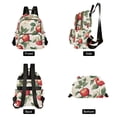 thumbnail image 4 of FORMRS Mini Backpack Purse for Women Quilted Travel Daypack Casual Shoulder Bag, Apples Flower Pattern, 4 of 7