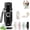 Black, variant on 2-in-1 Water Bottle with Built-in Foldable Fan – 23oz Portable Cooling Cup, 3‑Speed USB‑C Rechargeable Detachable Fan, Leakproof Straw Bottle with Strap for Gym, Travel, Hiking