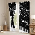thumbnail image 3 of Homewish Piano Violin Saxophone Blackout Curtains Set of 2 (52x84 Each) for Teens Boys Girls,Music Melody Window Curtains,Musical Notes Curtains and Drapes,Breathable Home Decor, 3 of 6