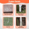 thumbnail image 5 of PayLessHere 13x13ft Hexagonal Gazebo Pop up with Mosquito Netting Carry Bag Waterproof, Brown, 5 of 8