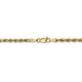 thumbnail image 4 of 14k Yellow Gold 30 Inch 3.35mm Diamond Cut Quadruple Rope Chain Necklace Pendant Charm, 4 of 9