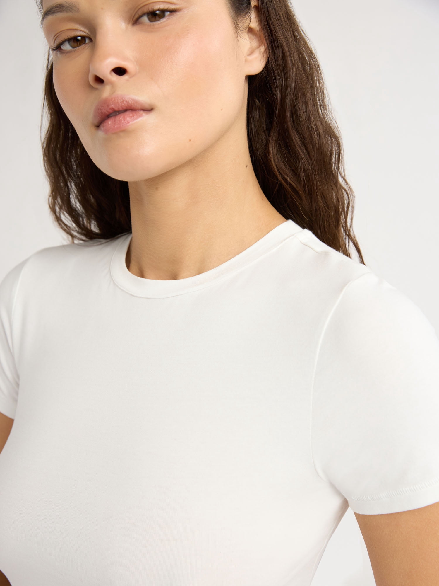 Scoop Women's Ultimate Refined Jersey Knit Fitted Baby Tee, Sizes XS-XXL