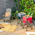 thumbnail image 2 of Costway 2 PCS Folding Camping Tables w/ Large Capacity Storage Sink for Picnic Blue/Red, 2 of 11