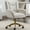 White, variant on Sweiko Velvet Desk Chair with Wheels and Arms for Home White Velvet Office Chair Height Adjustable Vanity Chair with Back Modern Office Chair with Gold Base