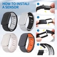 thumbnail image 4 of Pulsera Deportiva Flexible de Repuesto, Suave Al Tacto y Resistente Al Sudor, Compatible con para la Pulsera Deportiva 4.0, Gris Oscuro y Naranja., 4 of 5