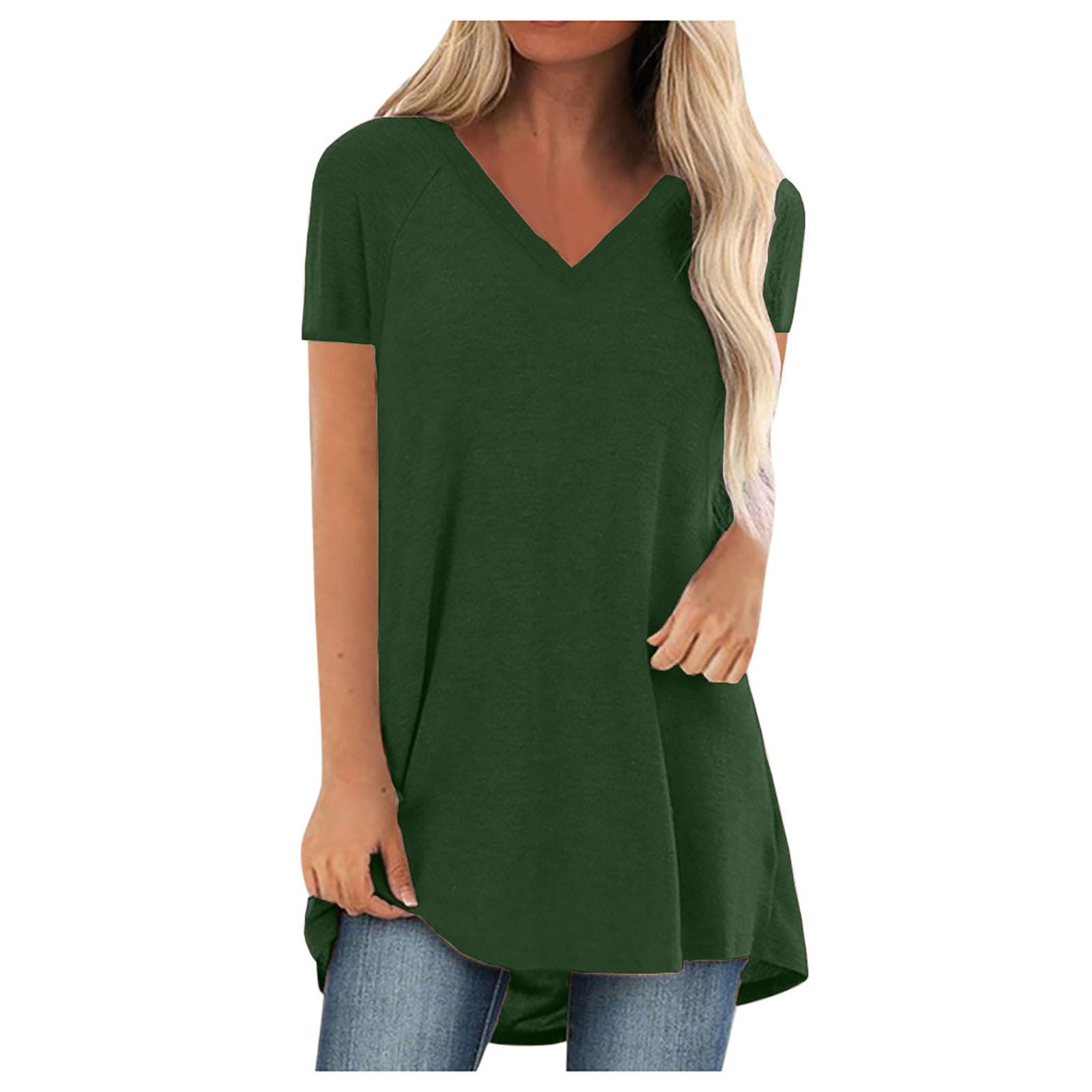Short Sleeve Shirts for Womens Tunic 
