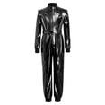 thumbnail image 3 of Raenseen Kids Boys Metallic Racing Jumpsuit Racing Suit Race Car Driver Moto Gear Jersey Set Black 8, 3 of 6
