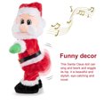 thumbnail image 3 of Cateissary Muñeco navideño de Papá Noel que canta, de juguete para niños, decoración navideña, adorno móvil con pilas, Adorable pie Kits de decoración para fiestas Cateissary HA008655-00B, 3 of 6