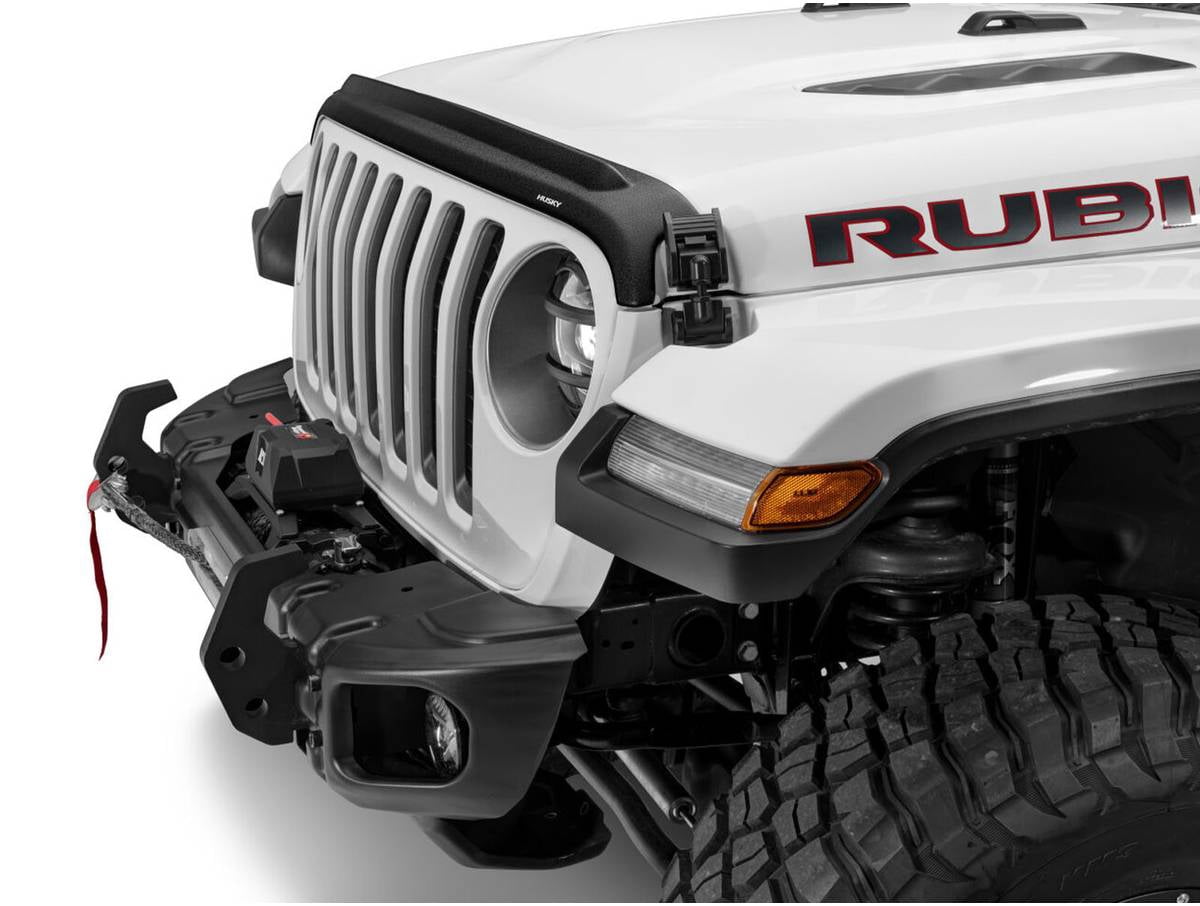 Husky Liners 2830148 Aeroskin II Bug Shield Fits 2018-2025 Jeep Wrangler JL Includes 4xe & Gladiator Except 392 Rubicon & Mojave Textured Black