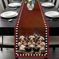 thumbnail image 2 of Funny Chefs Table Runner 13x120 Inch Chef Cooking Food Red Plaid Table Runner Non-Slip Dresser Scarves for Holiday Decorations, Party, Dinner and Gatherings, 1 Pack, 2 of 8