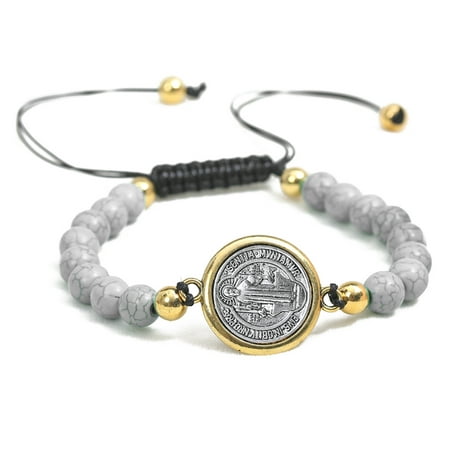 Catholic Medals Bracelet with Saint Benedict Medal Catholic Home Gifts Religious