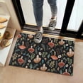 thumbnail image 2 of Brown Mushroom Daisy Black Pattern Door Rugs,Washable Non Slip Door Mats Indoor,Decorative Door Mats,Entry Mat Indoor for Entrance,Bedroom,Kitchen,Bathroom,16"x24", 2 of 6