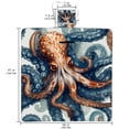 thumbnail image 2 of Fish Extra Large Canvas Picnic Blanket - Waterproof Outdoor Beach Mat with Carry Strap for Family - Foldable, Portable, and Durable - Camping, Park, and Travel - 200x200cm, 2 of 6