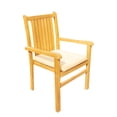 thumbnail image 3 of 7-Piece Teak Dining Set: 94" Oval Extendable Table + 6 Cahyo Stacking Arm Chairs, 3 of 12