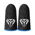 thumbnail image 2 of 5 Pares Fundas para Los Dedos PUBG Transpirable A Prueba Sudor Cubierta La Del Dedo () Azul, 2 of 9